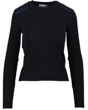Moschino Round-Neck Knitwear - Azul