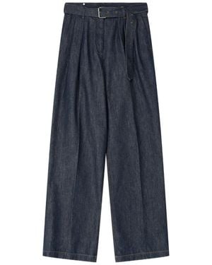 Dries Van Noten Wide Trousers - Blue