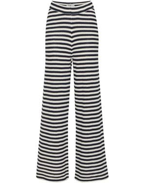Ichi Wide Trousers - Blue