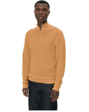 Matíníque Hoodies & Sweatvesten ,Oranje ,Katoen Malagoon Half-Zip Pullover - Naturel