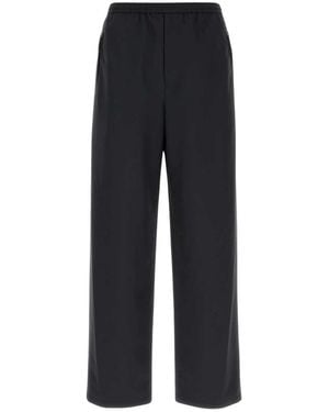 Jil Sander Tech Fabric Wijde Broek - Zwart