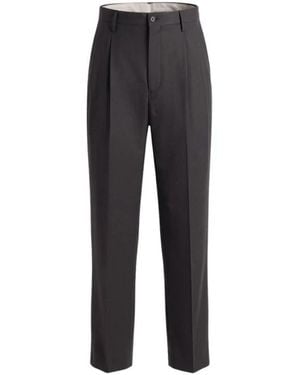 Kaptain Sunshine Broeken ,Zwart ,Wol Wool Poplin Broeken
