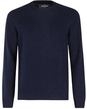 Gran Sasso Round-Neck Knitwear - Blu