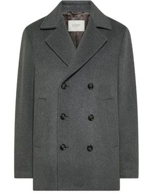 Seventy Double-Breasted Coats - Grey