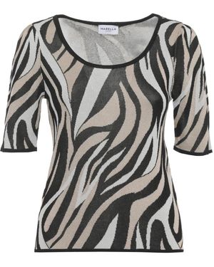 Marella Zinnia Luipaardprint Top - Grijs
