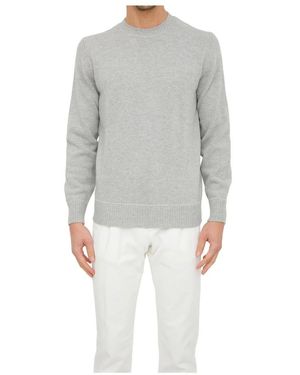 Eleventy Round-Neck Knitwear - Grey