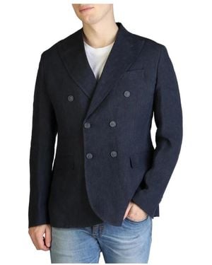 Yes-Zee Men's formal jacket - Blu