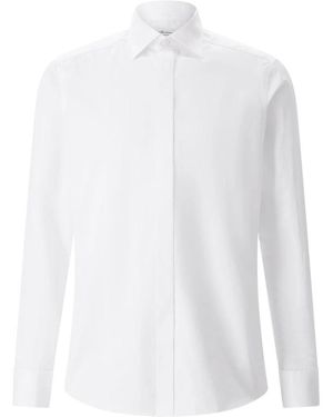 Stenströms Slim-Fit Hemd - Weiß