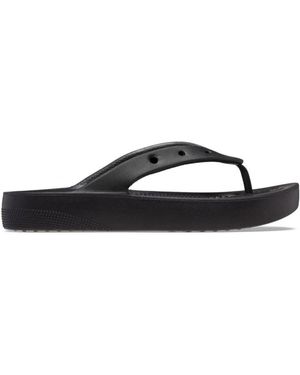 Crocs™ Schoenen ,Zwart ,Klassieke Platform Flip Sandalen