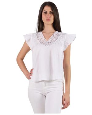 Ralph Lauren Overhemden ,Wit ,Katoen Witte Damesblouse Shirt