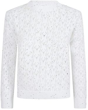 Eleventy Round-Neck Knitwear - Blanco