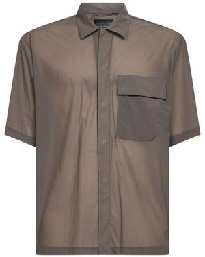 Herno Short Sleeve Shirts - Brown