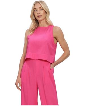 Studio Amaya Tops ,Roze ,Linnen Cadence Top