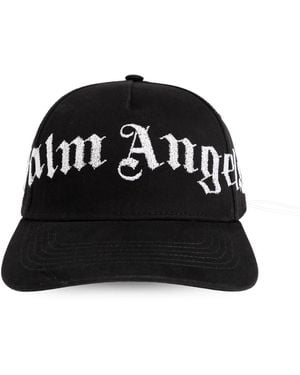 Palm Angels Accessoires ,Zwart ,Katoen Pet Met Klep