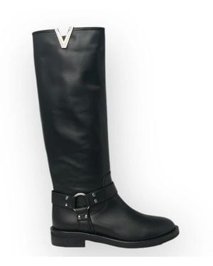 Via Roma 15 High Boots - Black