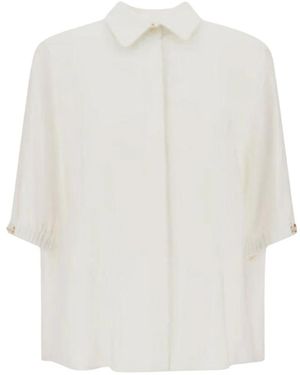 Herno Overhemden ,Wit ,Linnen Camicia