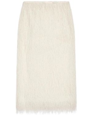 Dries Van Noten Midi Skirts - Blanco
