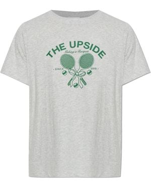 The Upside Tops ,Grijs ,Katoen Racquet Casey Tee
