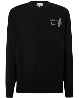 MC2 Saint Barth Round-Neck Knitwear - Black