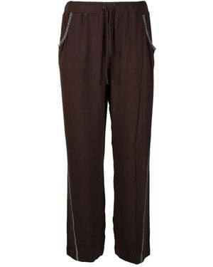 Siedres Straight Trousers - Brown