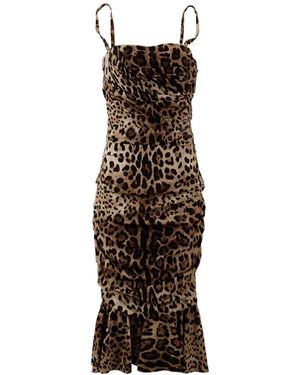 Dolce & Gabbana Midi Dresses - Brown