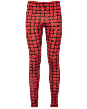 La DoubleJ Broeken ,Rood ,Skinny Jersey Leggings
