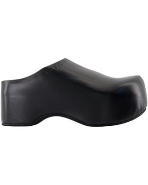 Marni Heeled Mules - Black