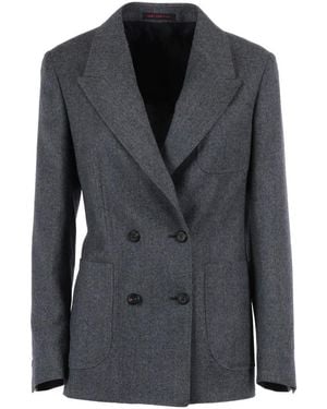 The Gigi Clara Double-Breasted Jacket - Schwarz