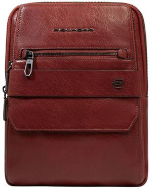 Piquadro Cross Body Messenger - Red