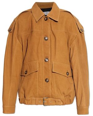 IRO Leather Jackets - Marrón