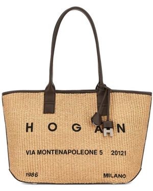 Hogan Tote Bags - Natural