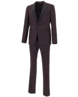 Emporio Armani Single Breasted Suits - Black
