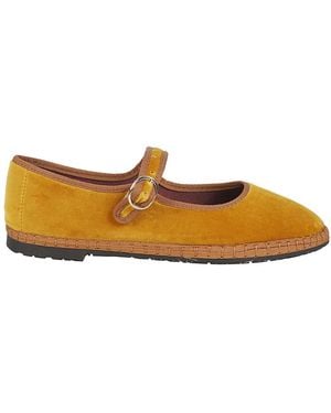 Flabelus Schoenen ,Geel ,Ballerina's - Bruin