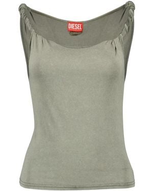 DIESEL Sleeveless Tops - Green