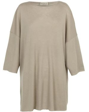 Cortana Gin, T-Shirt Oversize De Lana Virgen, Mujer, Talla - Neutro