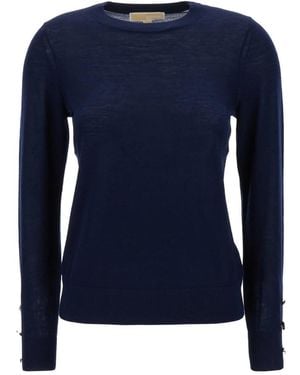 Michael Kors Round-Neck Knitwear - Blu
