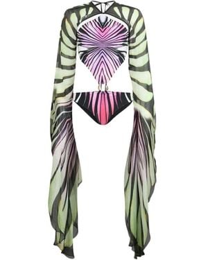 Roberto Cavalli Badmode ,Veelkleurig ,Ray Of Paradise Print One-Piece Zwempak - Meerkleurig
