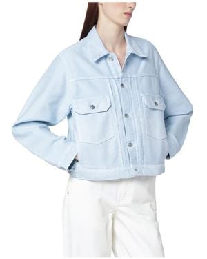 Victoria Beckham Denim Jackets - Blue