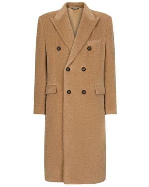 Dolce & Gabbana Double-Breasted Coats - Neutro