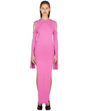 Rick Owens Cut Out Knit Dress - Roze