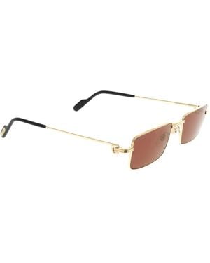 Cartier Frameloze Zonnebril - Wit