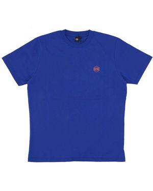 DOLLY NOIRE Blauwe Corporate Tee Korte Mouw T-Shirt