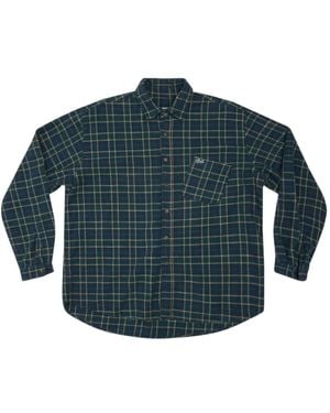 ERL Groen Geruit Overhemd - Blauw