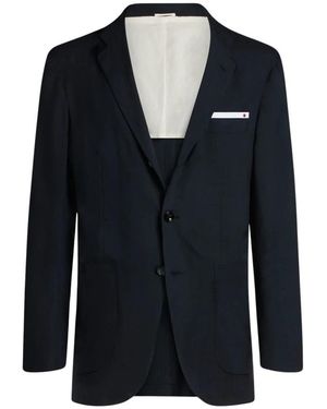 Kiton Kaschmir-Einreiher-Jacke - Blau