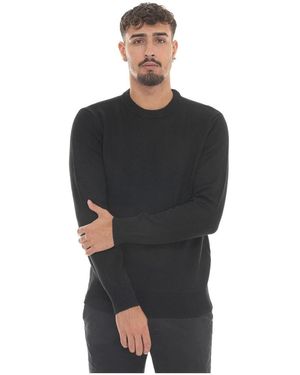 EA7 Round-Neck Knitwear - Noir