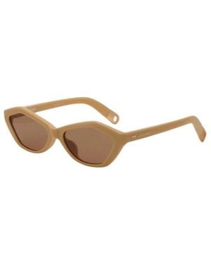 Jacquemus Mattgold-Ohrringe - Braun