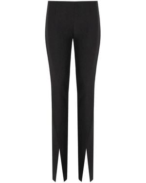 FEDERICA TOSI Schwarze Skinny Hose Mit Frontschlitzen
