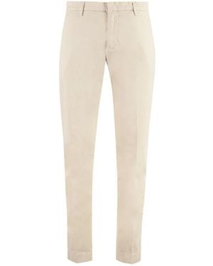 Hand Picked Slim-Fit Trousers - Natural