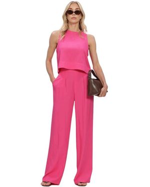 Studio Amaya Broeken ,Roze ,Linnen Jasmin Pant