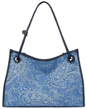 Etro Tote Bags - Blue